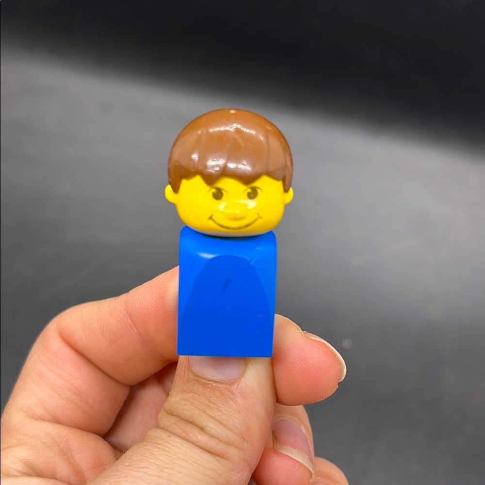 LEGO FINGER PUPPET Basic Figure Blue Boy Vintage 1981-1992